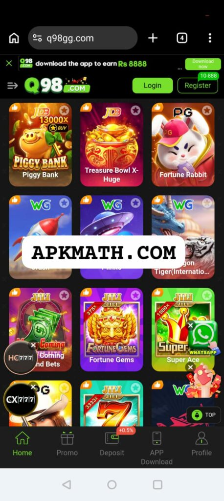 Q98 Game APK in Pakistan