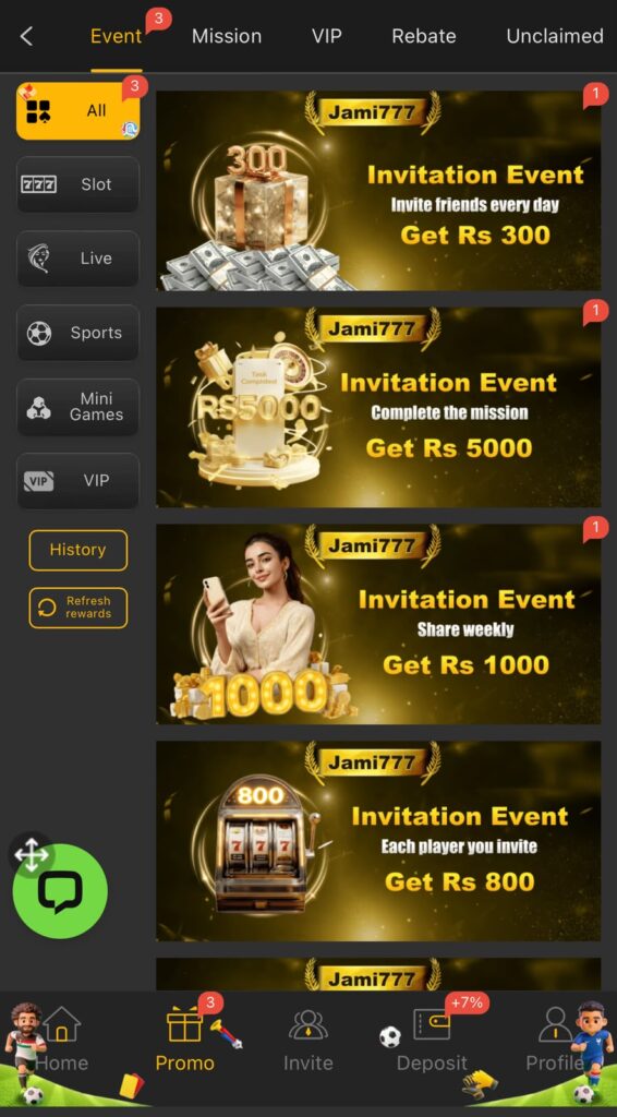 JAMI777 Game APK Register